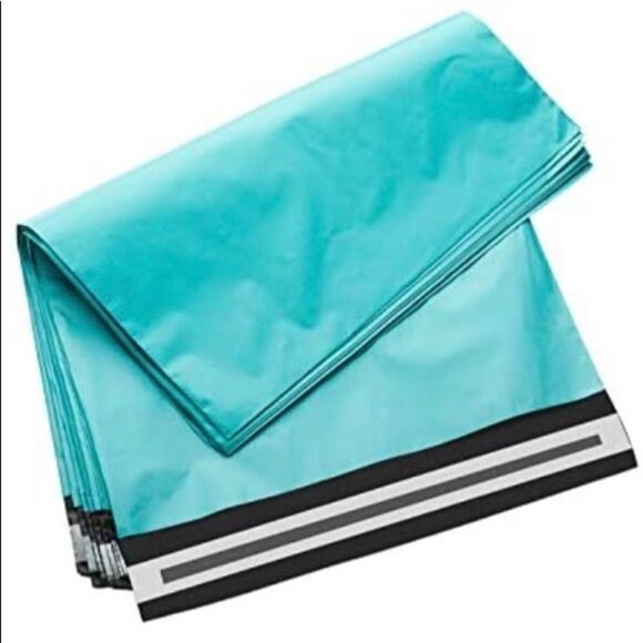 Poly Mailers 15pc. Waterproof 💦 Tear Resistant Teal Color 10”x13” - Picture 1 of 5